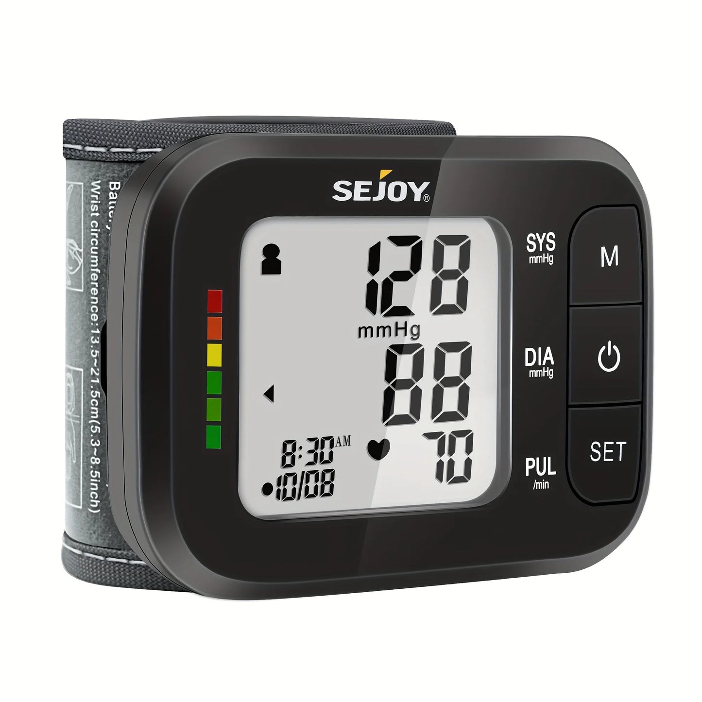 SEJOY Wrist Blood Pressure Monitor Heartbeat Detection