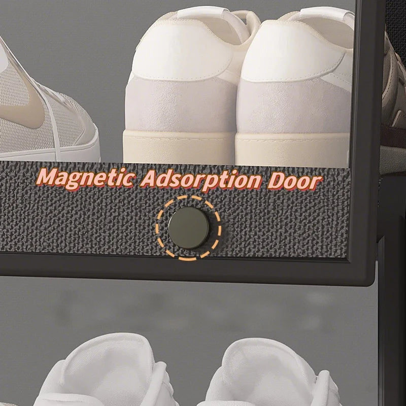 Display Cabinet Shoe Rack Handbag Organizer Clear Door