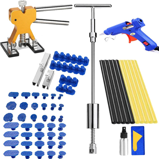 Car Dent Removal Tool Kit Slide Hammer And Suction Cups