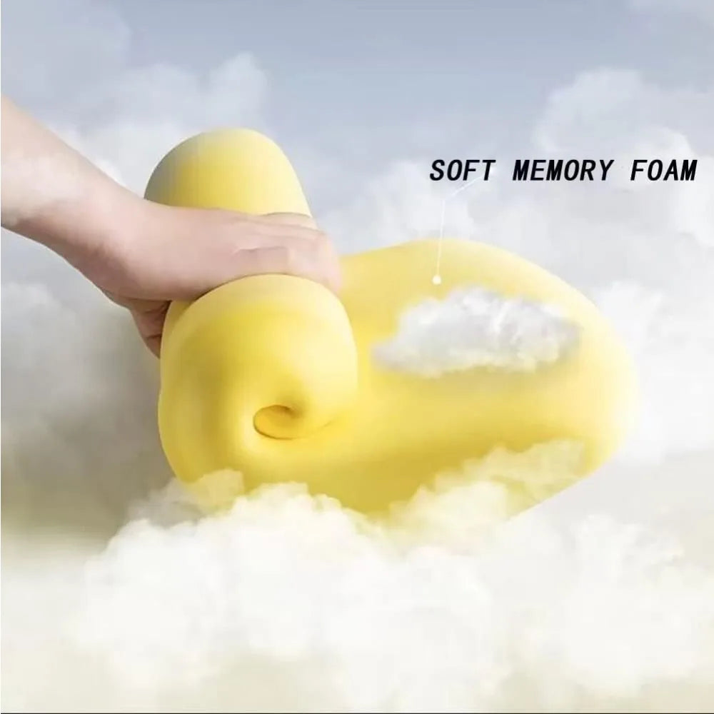 Leather Car Neck Pillow Memory Foam Cervical Cushion