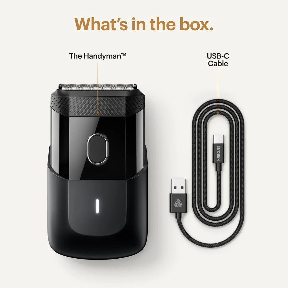 Compact USB C Waterproof Shaver for Men Rechargeable