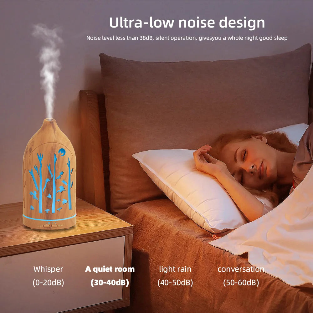 7-Color LED Aromatherapy Diffuser with Essential Oils Set