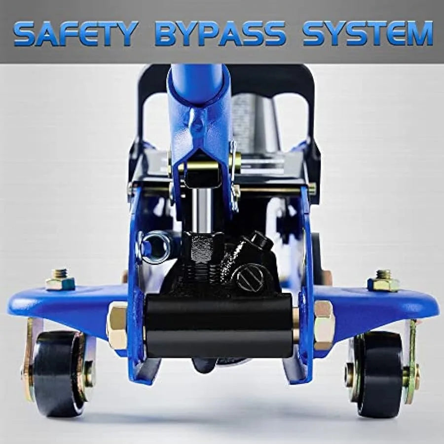 Tonda Blue Floor Jack With Rubber Pad 1 Pack For Home