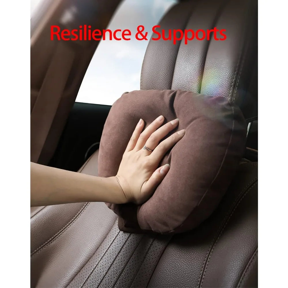 Car Neck Pillows Headrests Suede Superfiber Cushions
