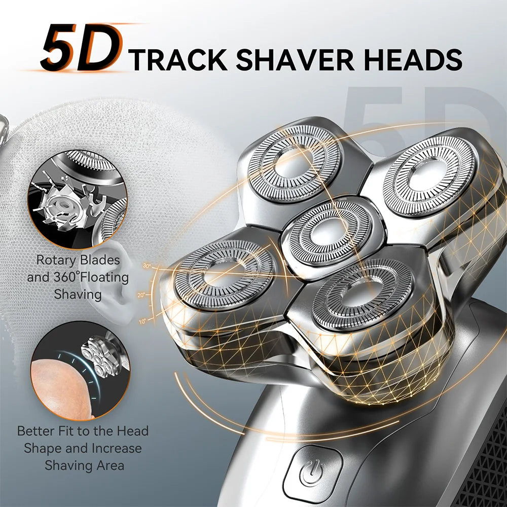 MAXGROOM Electric Head Shaver For Men 5D Floating Blade