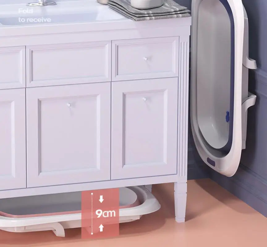 Foldable Portable Baby Bathtub with Anti-Slip Bottom Design