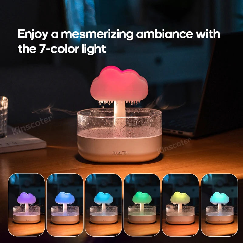 Cloud Air Humidifier Ultrasonic Aroma Oil Diffuser Night Light