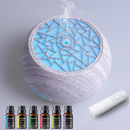 Ultra Quiet 550ml Aroma Diffuser with 7 Color LED Light